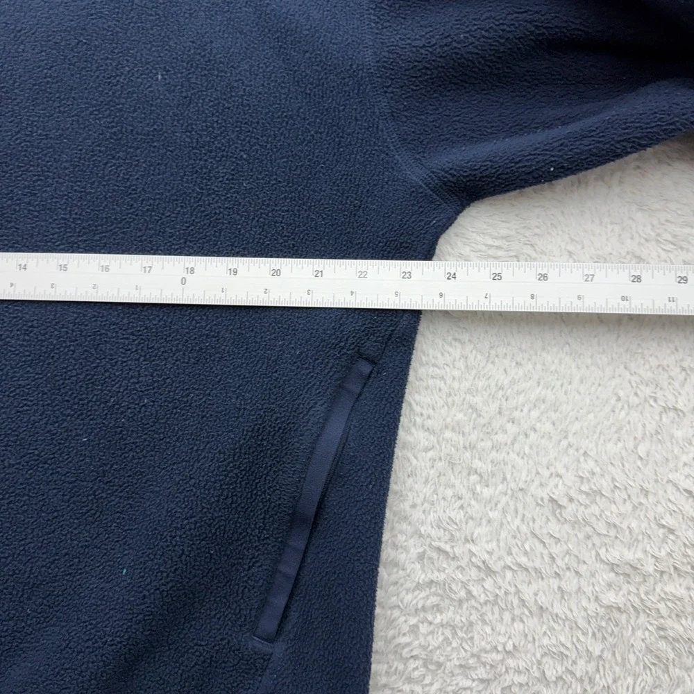 Lululemon Mens Oversized Fleece Half Zip Pullover Navy Blue LM3DTCS M